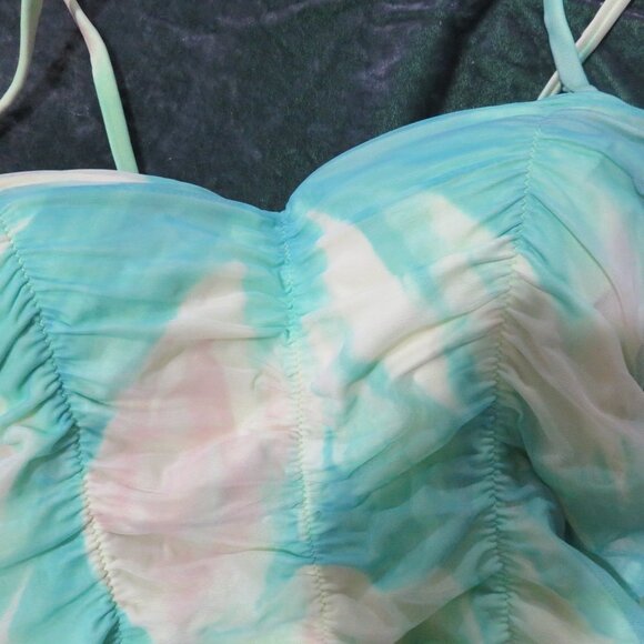 Feraud Blue Tie Dye one piece swimsuit size medium - Picture 2 of 4